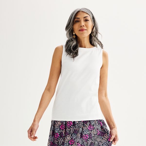 Женская майка-бато Croft & Barrow, белый
Женская майка-бато Croft & Barrow, белый