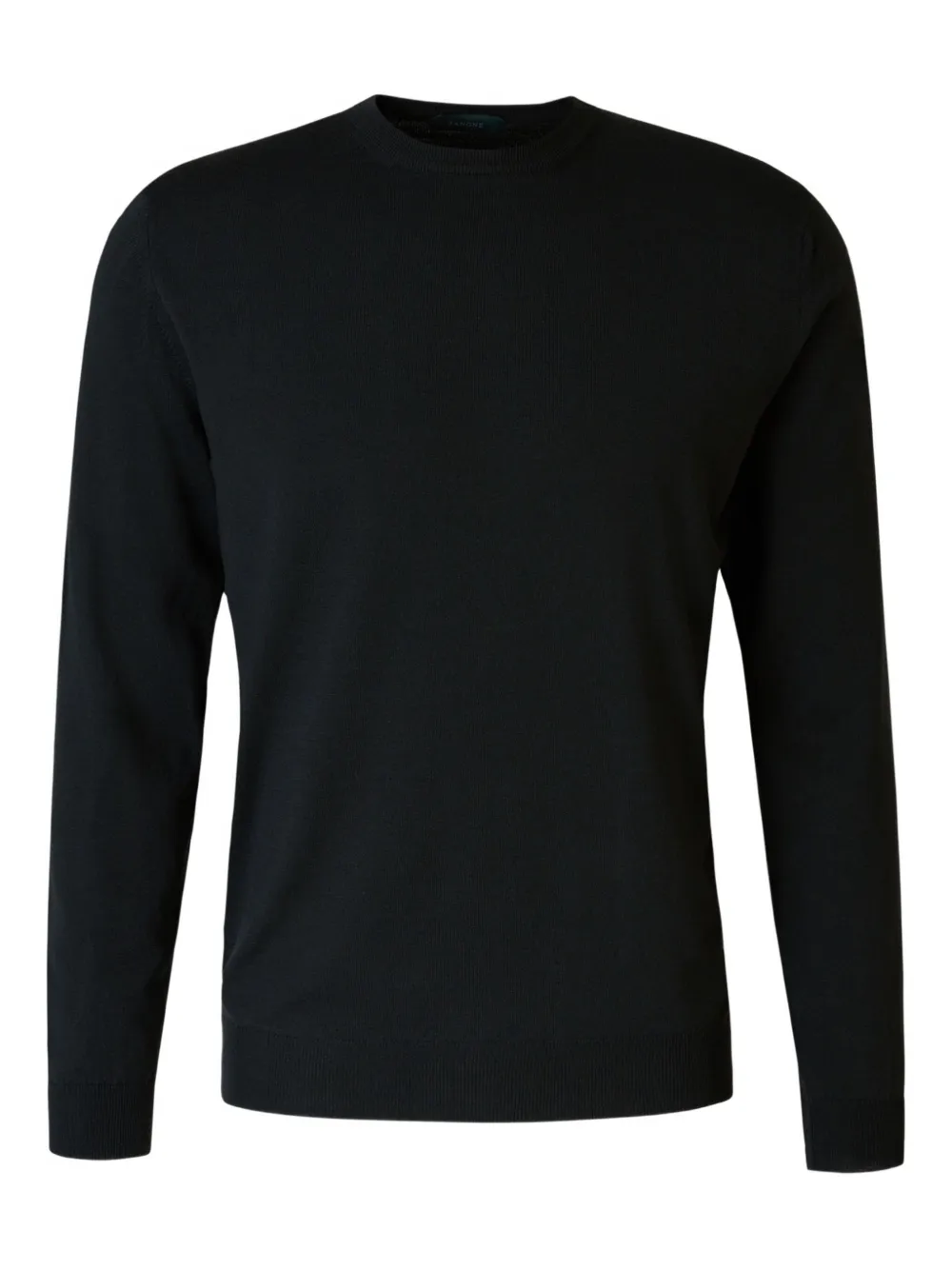 Свитер с круглым вырезом Zanone, черный 
Свитер с круглым вырезом Zanone, черный