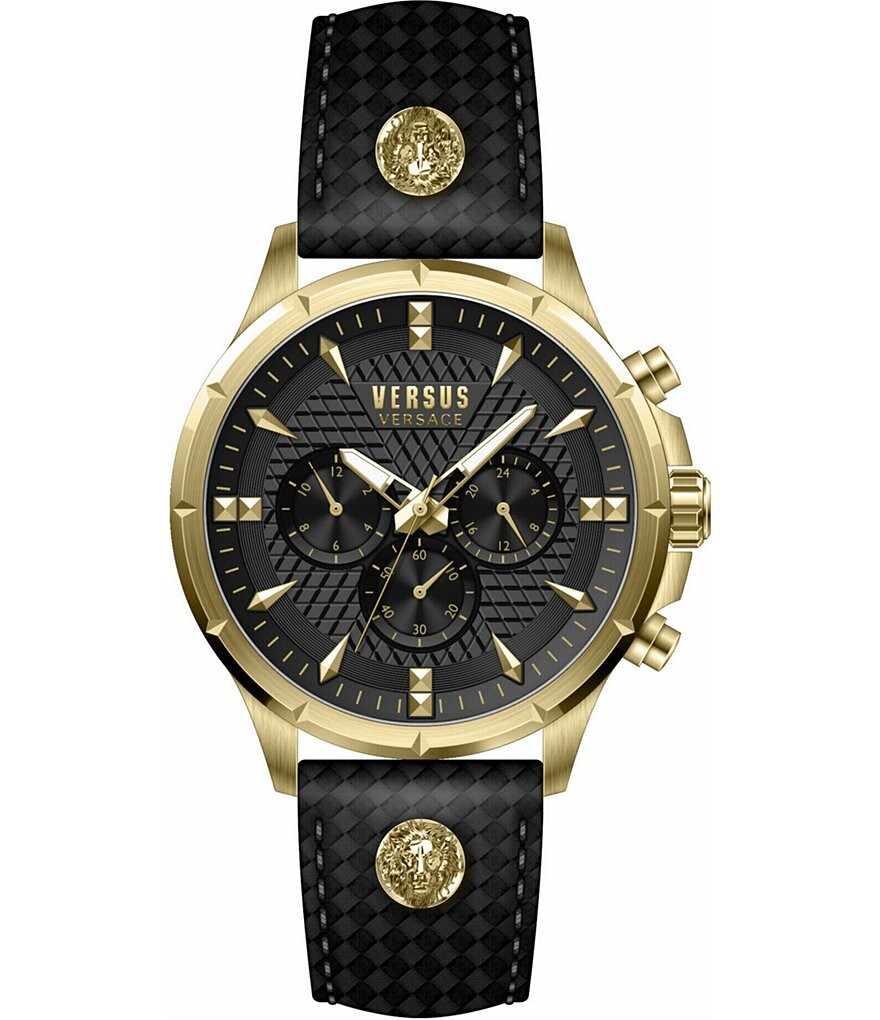 Versus by Versace Мужские кварцевые часы с хронографом Lion Modern Leather Watch, золотой
Versus by Versace Мужские кварцевые часы с хронографом Lion Modern Leather Watch, золотой