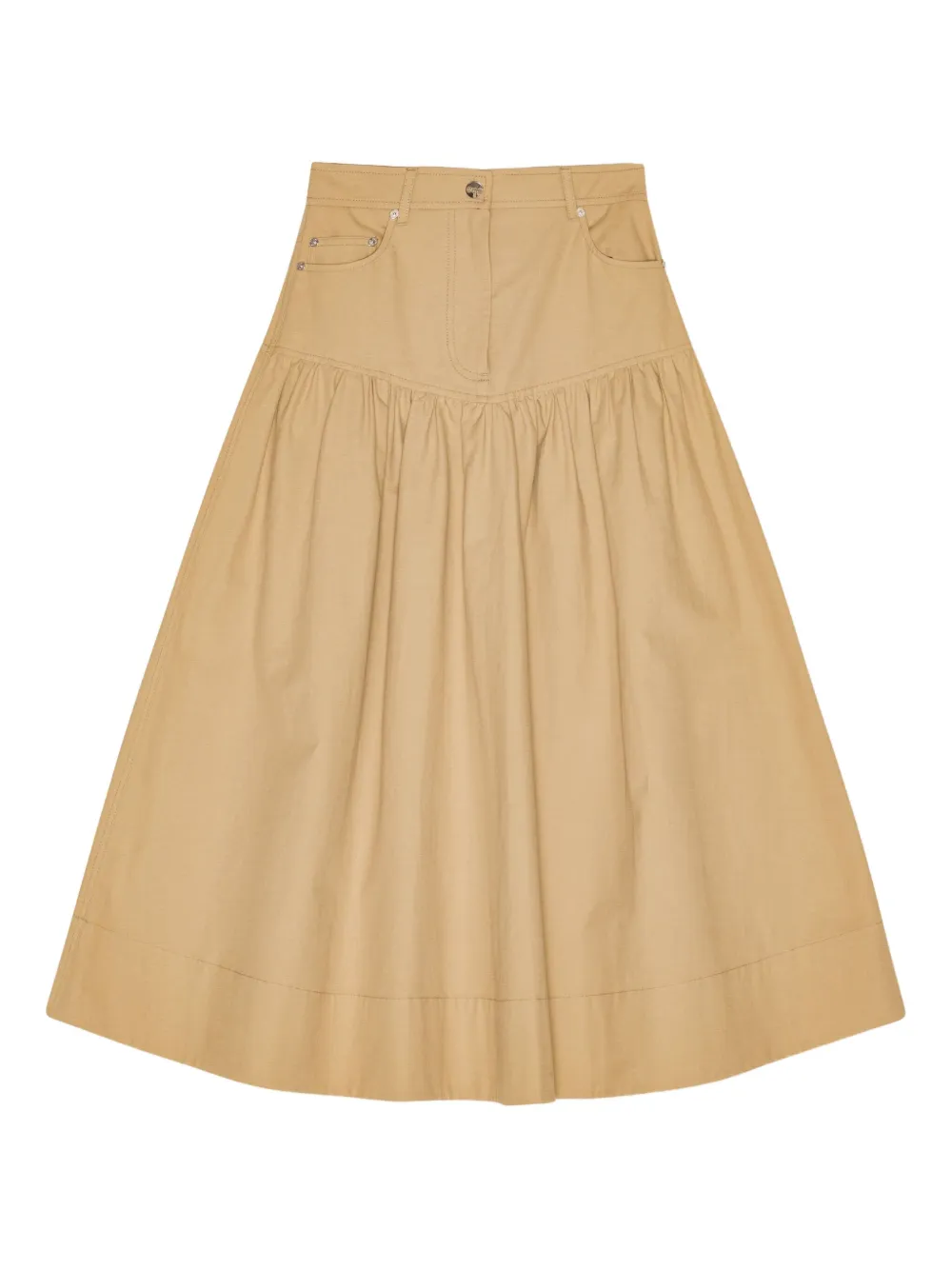 Юбка с нашивкой-логотипом GANNI, нейтральный
Юбка с нашивкой-логотипом GANNI, нейтральный