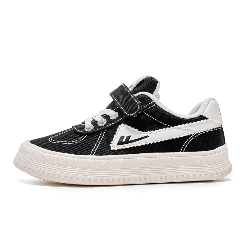 Детские противоскользящие антиударные легкие амортизирующие кеды на низком ходу WARRIOR, черный 
Детские противоскользящие антиударные легкие амортизирующие кеды на низком ходу WARRIOR, черный