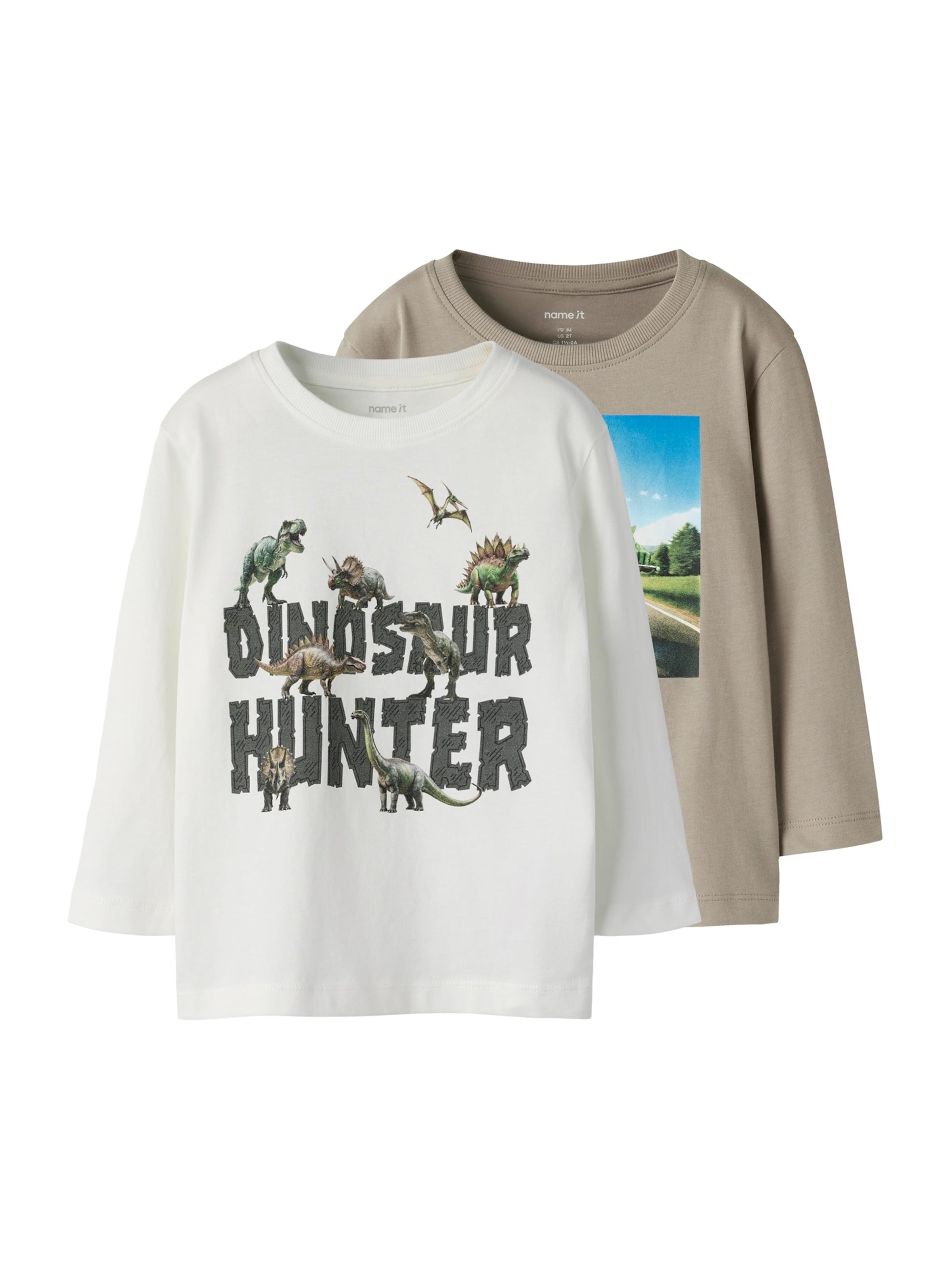 NAME IT Лонгслив 'NMMVoto' в светло-сером, хаки
NAME IT Лонгслив 'NMMVoto' в светло-сером, хаки