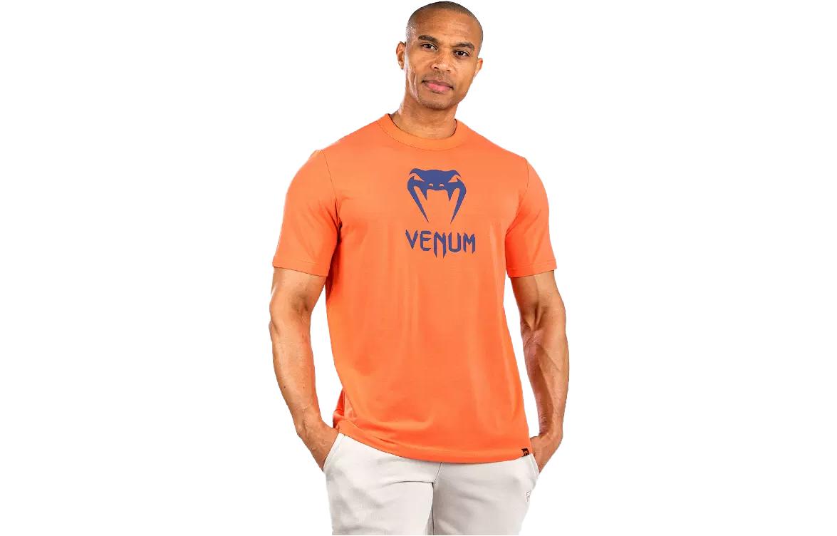 Футболка унисекс оранжевая/морская синяя VENUM
Футболка унисекс оранжевая/морская синяя VENUM