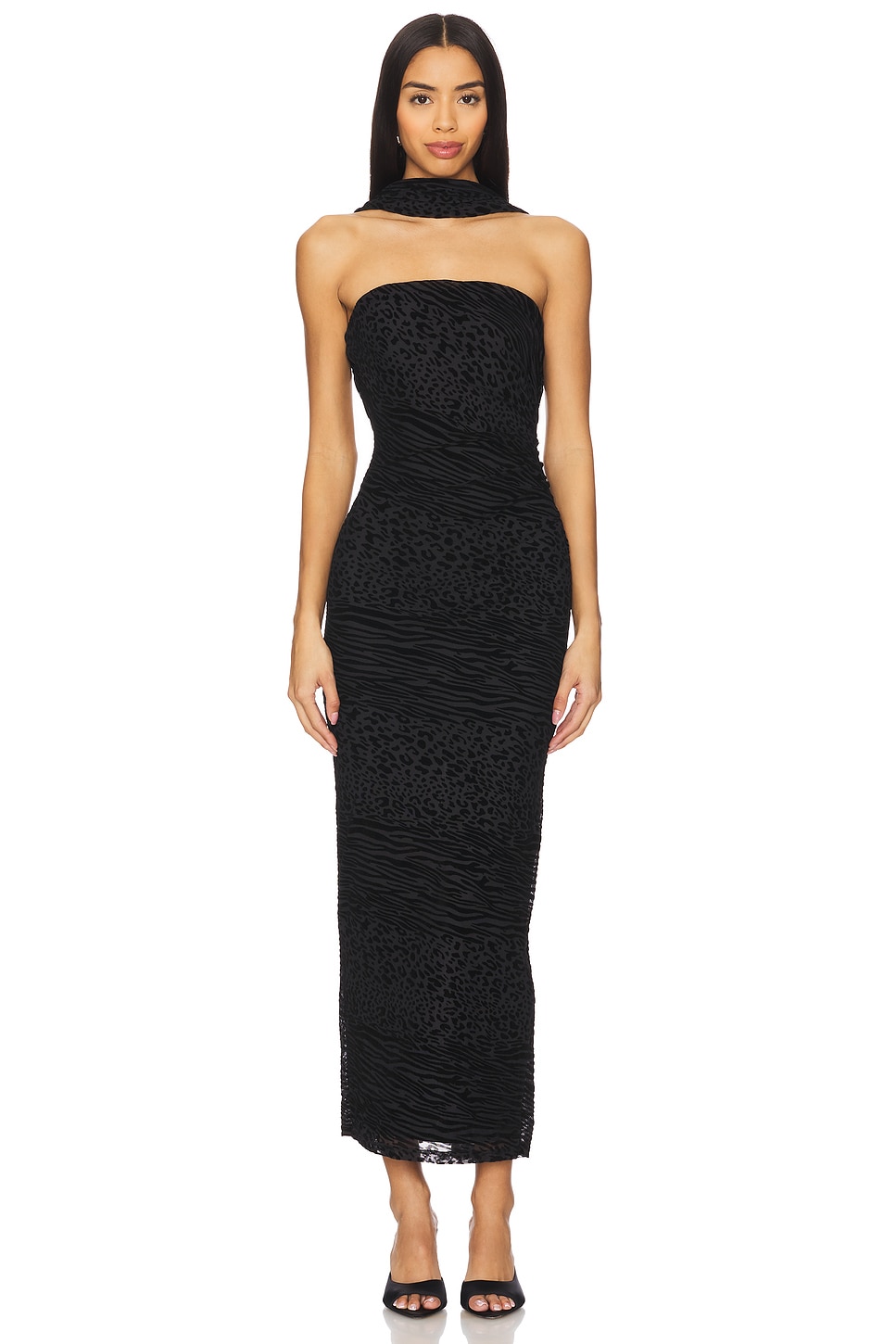 Платье миди алесси Runaway The Label, черный
Платье миди алесси Runaway The Label, черный