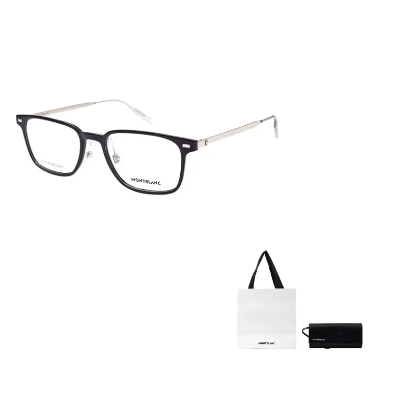 MONTBLANC Прямоугольная оправа для очков, Black Silver
MONTBLANC Прямоугольная оправа для очков, Black Silver