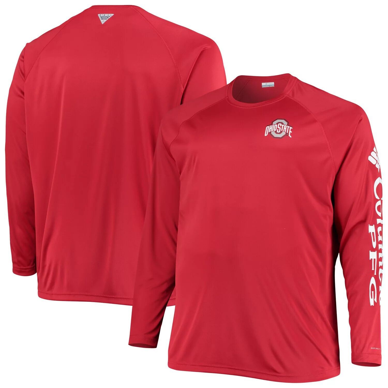 Мужская футболка Columbia Scarlet Ohio State Buckeyes Big & Tall Terminal Tackle Raglan Omni-Shade с длинным рукавом
Мужская футболка Columbia Scarlet Ohio State Buckeyes Big & Tall Terminal Tackle Raglan Omni-Shade с длинным рукавом