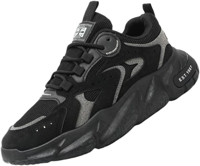 Мужские повседневные кроссовки средней высоты - дышащая синтетическая кожа, шнуровка, резиновая подошва Fmshi, черный
Мужские повседневные кроссовки средней высоты - дышащая синтетическая кожа, шнуровка, резиновая подошва Fmshi, черный