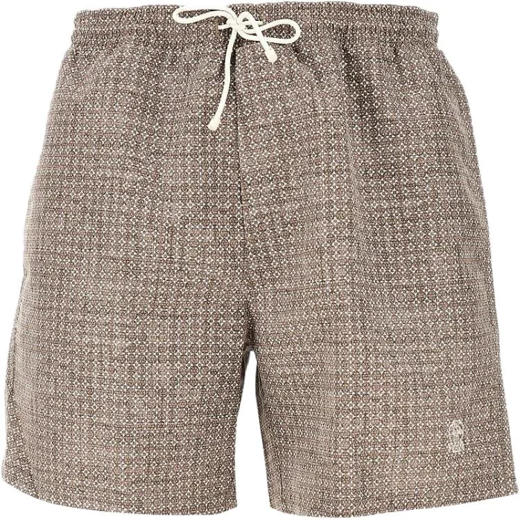 Шорты для плавания с принтом Brunello Cucinelli, бежевый
Шорты для плавания с принтом Brunello Cucinelli, бежевый