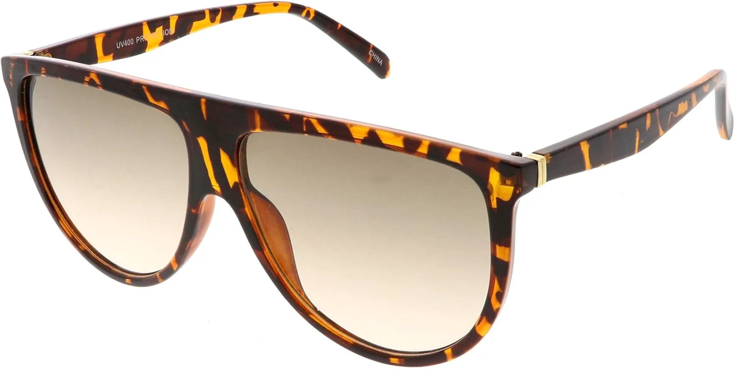 zeroUV - Солнцезащитные очки-авиаторы большого размера с плоскими линзами, градиентным переходом и каплевидным оправой, диаметр линз 60 мм, Tortoise / Smoke Beige
zeroUV - Солнцезащитные очки-авиаторы большого размера с плоскими линзами, градиентным переходом и каплевидным оправой, диаметр линз 60 мм, Tortoise / Smoke Beige