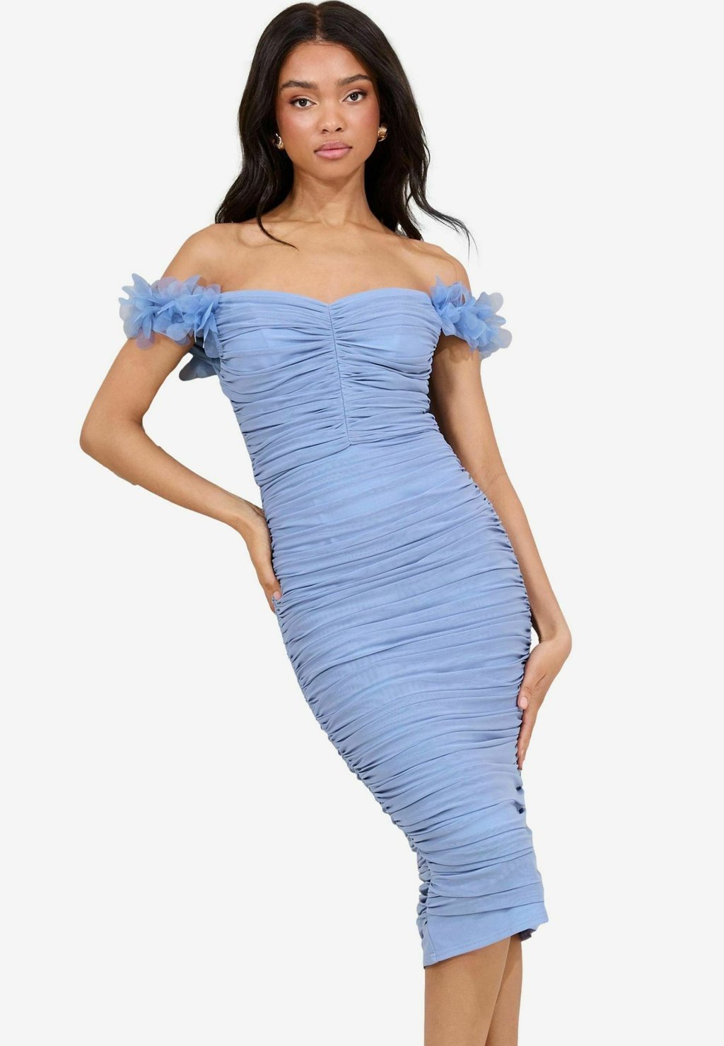 Коктейльное/вечернее платье BARDOT TRIM RUCHED BODYCON Lipsy, синий
Коктейльное/вечернее платье BARDOT TRIM RUCHED BODYCON Lipsy, синий
