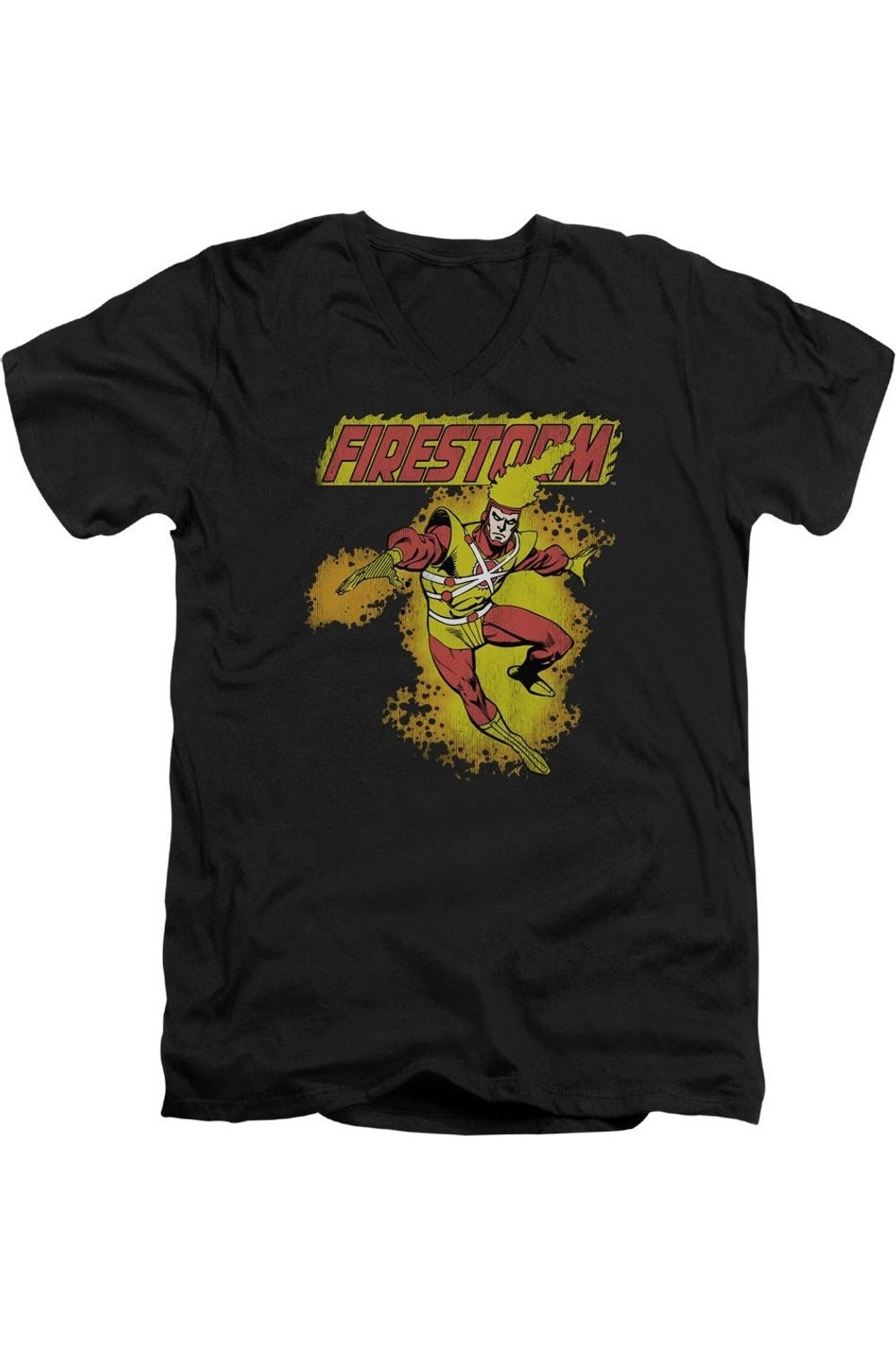 Футболка с коротким рукавом и V-образным вырезом для взрослых DC Comics Firestorm Gildan, черный
Футболка с коротким рукавом и V-образным вырезом для взрослых DC Comics Firestorm Gildan, черный