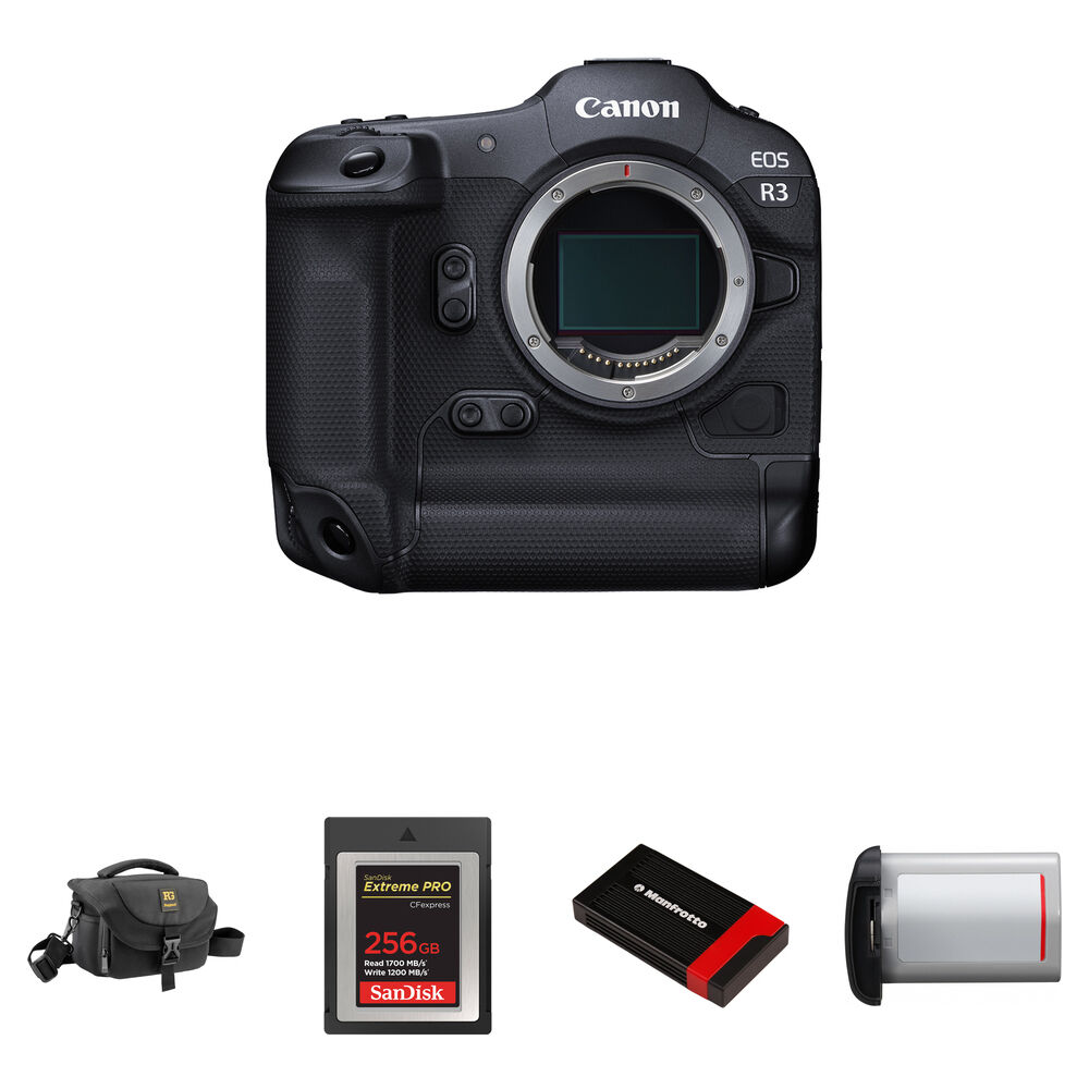 Беззеркальная камера Canon EOS R3 Mirrorless Camera with Essentials+ Kit
Беззеркальная камера Canon EOS R3 Mirrorless Camera with Essentials+ Kit
