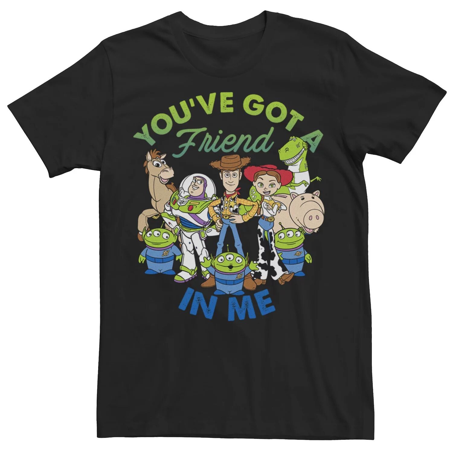 Мужская футболка с героями мультфильмов «История игрушек», групповая съемка Disney / Pixar 
Мужская футболка с героями мультфильмов «История игрушек», групповая съемка Disney / Pixar