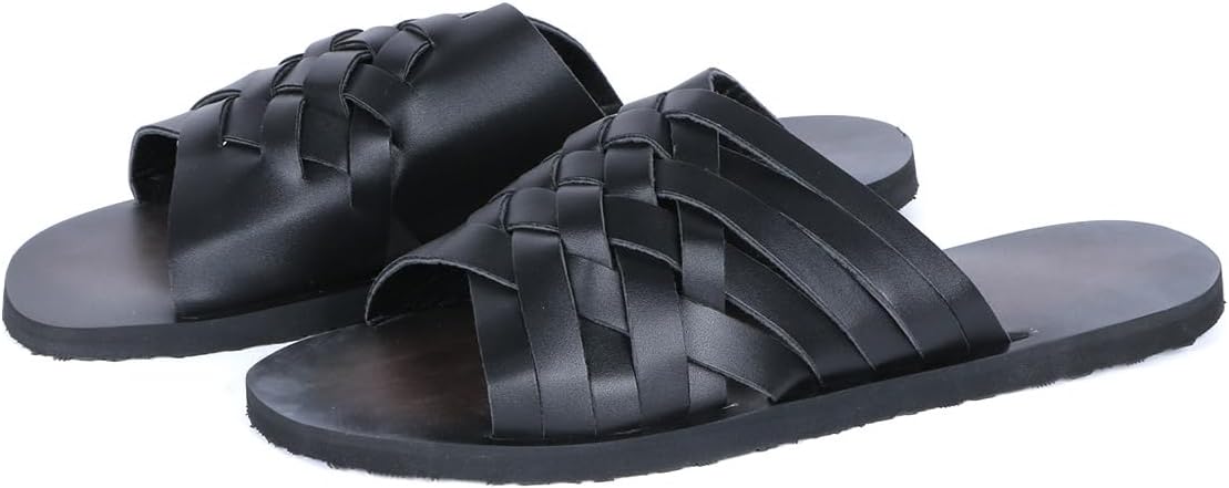 Мужские сандалии AAA+ из искусственной кожи с плетением и без застежки, черный
Мужские сандалии AAA+ из искусственной кожи с плетением и без застежки, черный