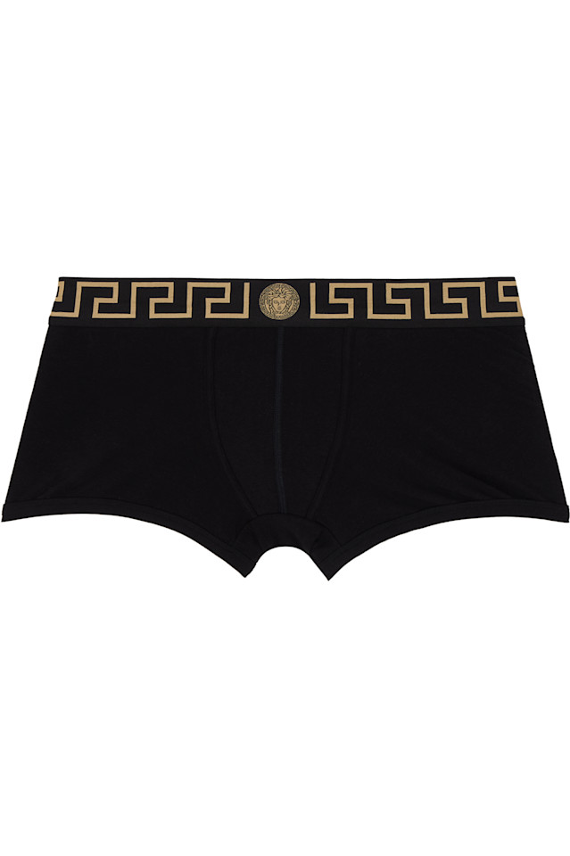 Грека бордер боксеры Versace Underwear, черный
Грека бордер боксеры Versace Underwear, черный