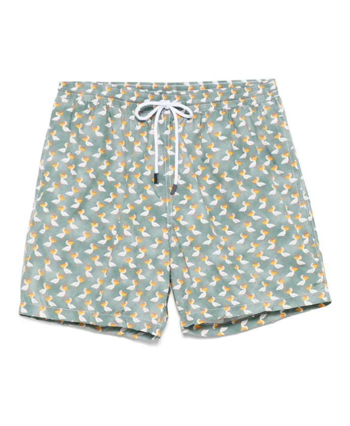 Плавки из полиэстера с боковыми карманами Barba, зеленый
Плавки из полиэстера с боковыми карманами Barba, зеленый