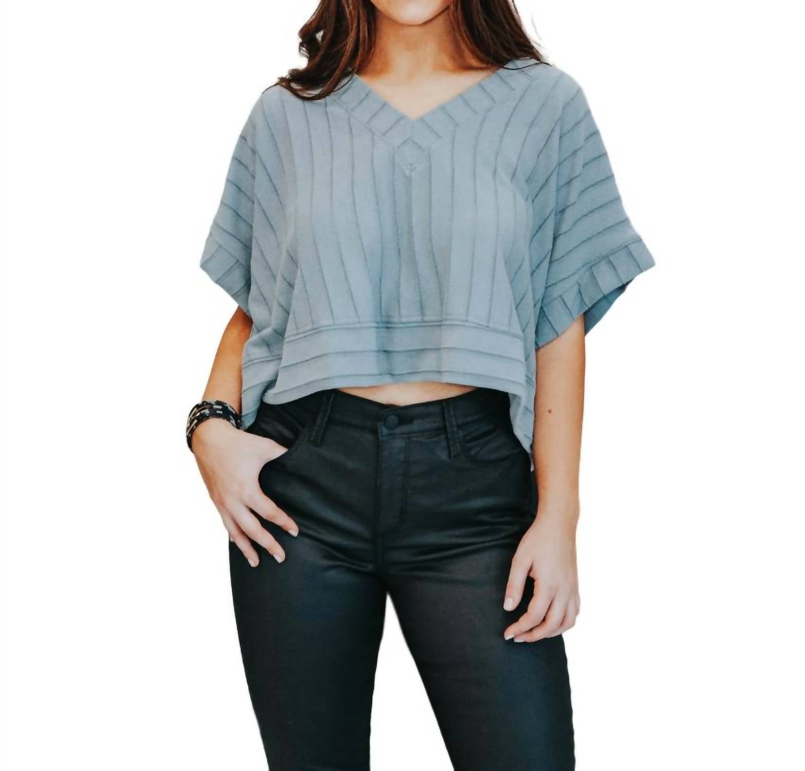 Crop Til You Drop Топ в цвете Dusty Blue umgee
Crop Til You Drop Топ в цвете Dusty Blue umgee
