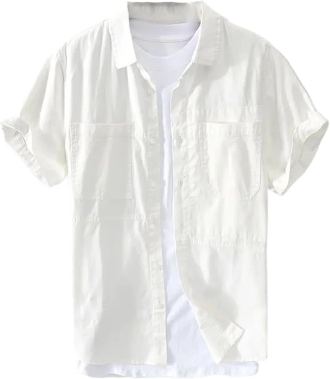 Летняя мужская рубашка с коротким рукавом Casual Cotton, свободная, однотонная MQMYJSP
Летняя мужская рубашка с коротким рукавом Casual Cotton, свободная, однотонная MQMYJSP