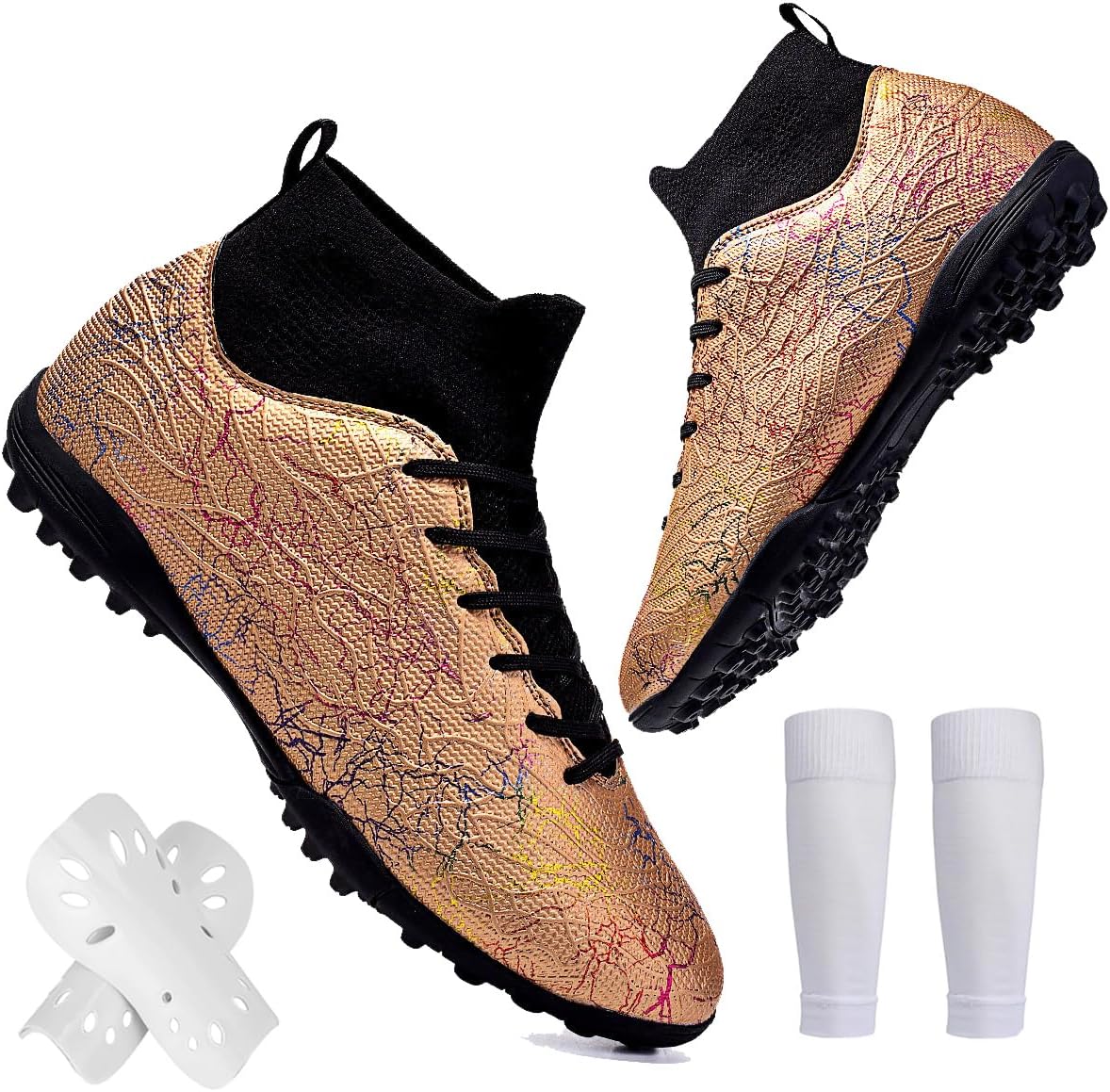 Футбольные бутсы Spedify унисекс высокие для детей, подростков и взрослых, кроссовки с прочным кожаным верхом для искусственного газона, для тренировок, семейные футбольные бутсы с носками и щитками, золотой
Футбольные бутсы Spedify унисекс высокие для детей, подростков и взрослых, кроссовки с прочным кожаным верхом для искусственного газона, для тренировок, семейные футбольные бутсы с носками и щитками, золотой