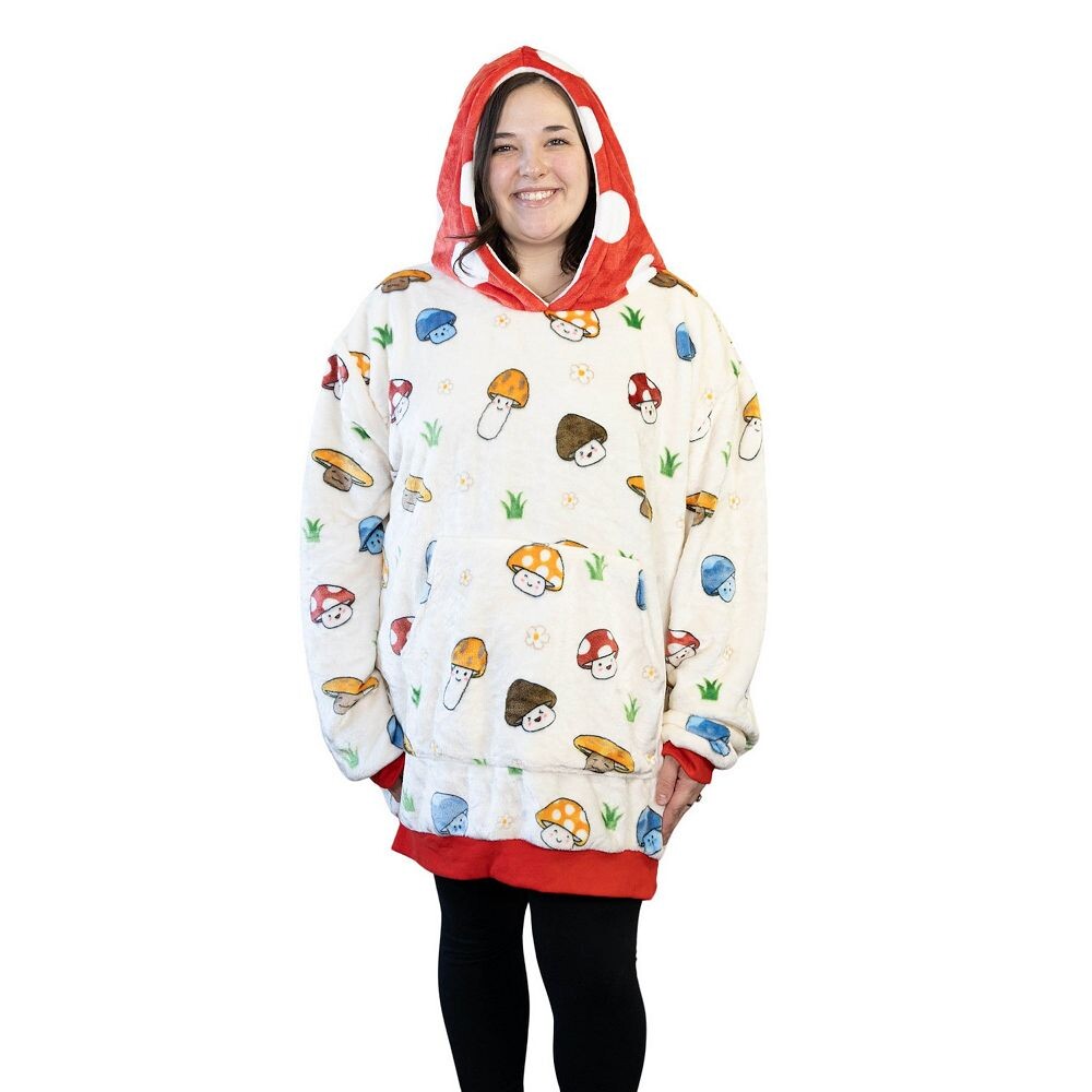 Унисекс Mushroom Snugible - Двусторонняя подушка-одеяло с капюшоном Plushible, белый
Унисекс Mushroom Snugible - Двусторонняя подушка-одеяло с капюшоном Plushible, белый