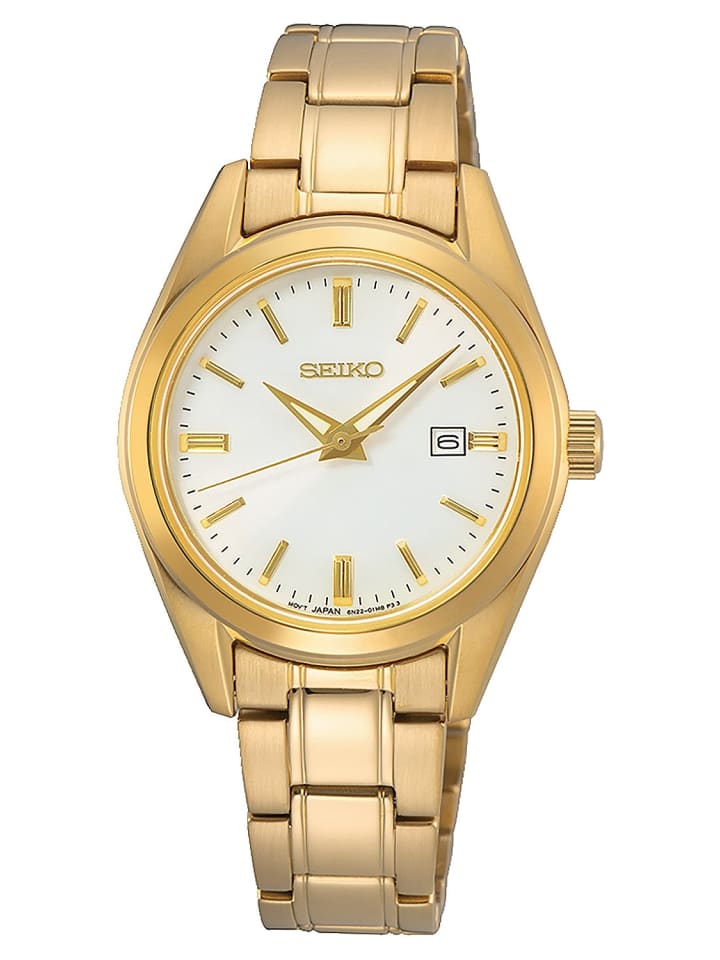 Seiko Женские кварцевые часы, золотистого цвета
Seiko Женские кварцевые часы, золотистого цвета