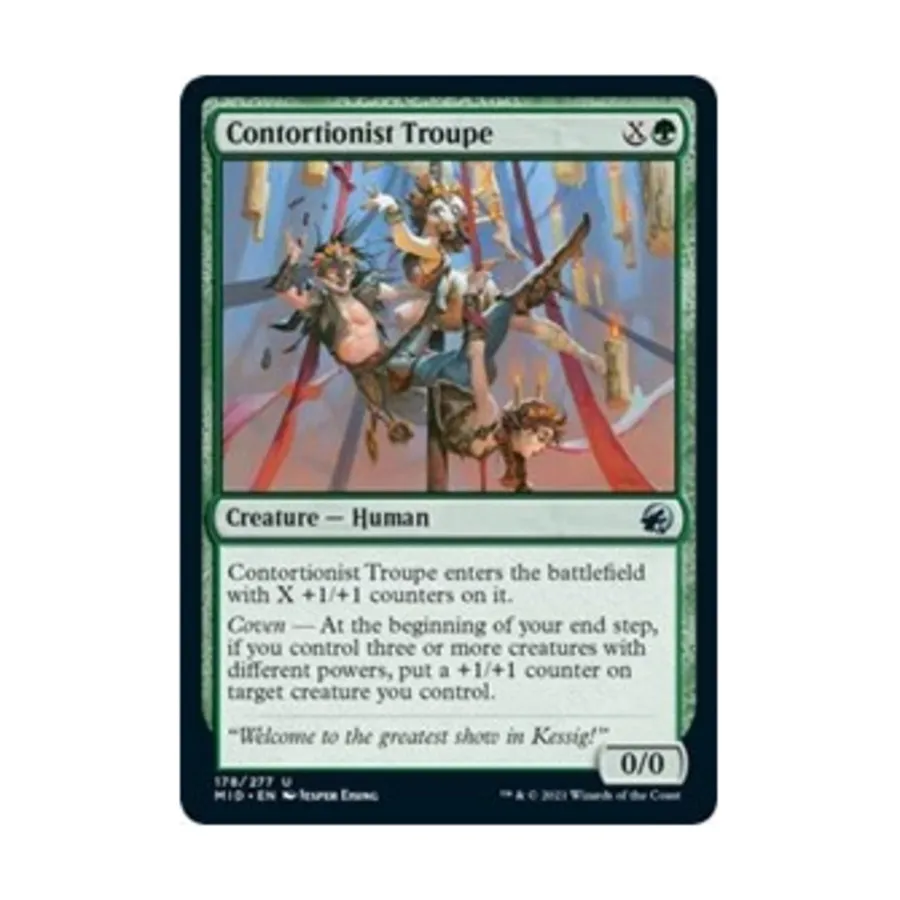 CCG Труппа акробатов (U), MTG - Innistrad - Midnight Hunt
CCG Труппа акробатов (U), MTG - Innistrad - Midnight Hunt