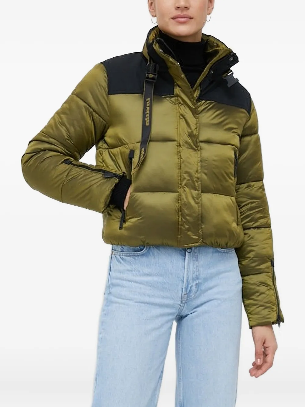 Стеганая куртка-пуховик с высоким воротом Invicta, зеленый
Стеганая куртка-пуховик с высоким воротом Invicta, зеленый