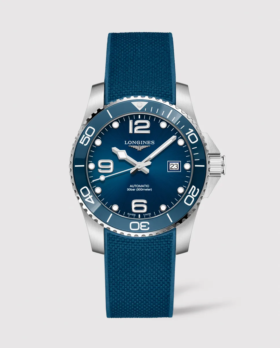 Longines L3814969 Hydro Conquest автоматические синие резиновые мужские часы, синий
Longines L3814969 Hydro Conquest автоматические синие резиновые мужские часы, синий