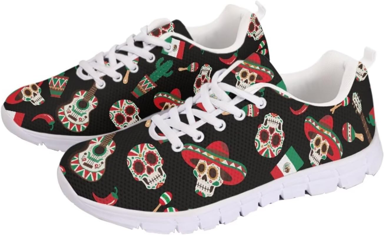 Кроссовки с американским флагом для прогулок, кроссовки на 4 июля, повседневные беговые кроссовки для фитнеса на День независимости Getelinseng, Mexico Sugar Skull
Кроссовки с американским флагом для прогулок, кроссовки на 4 июля, повседневные беговые кроссовки для фитнеса на День независимости Getelinseng, Mexico Sugar Skull