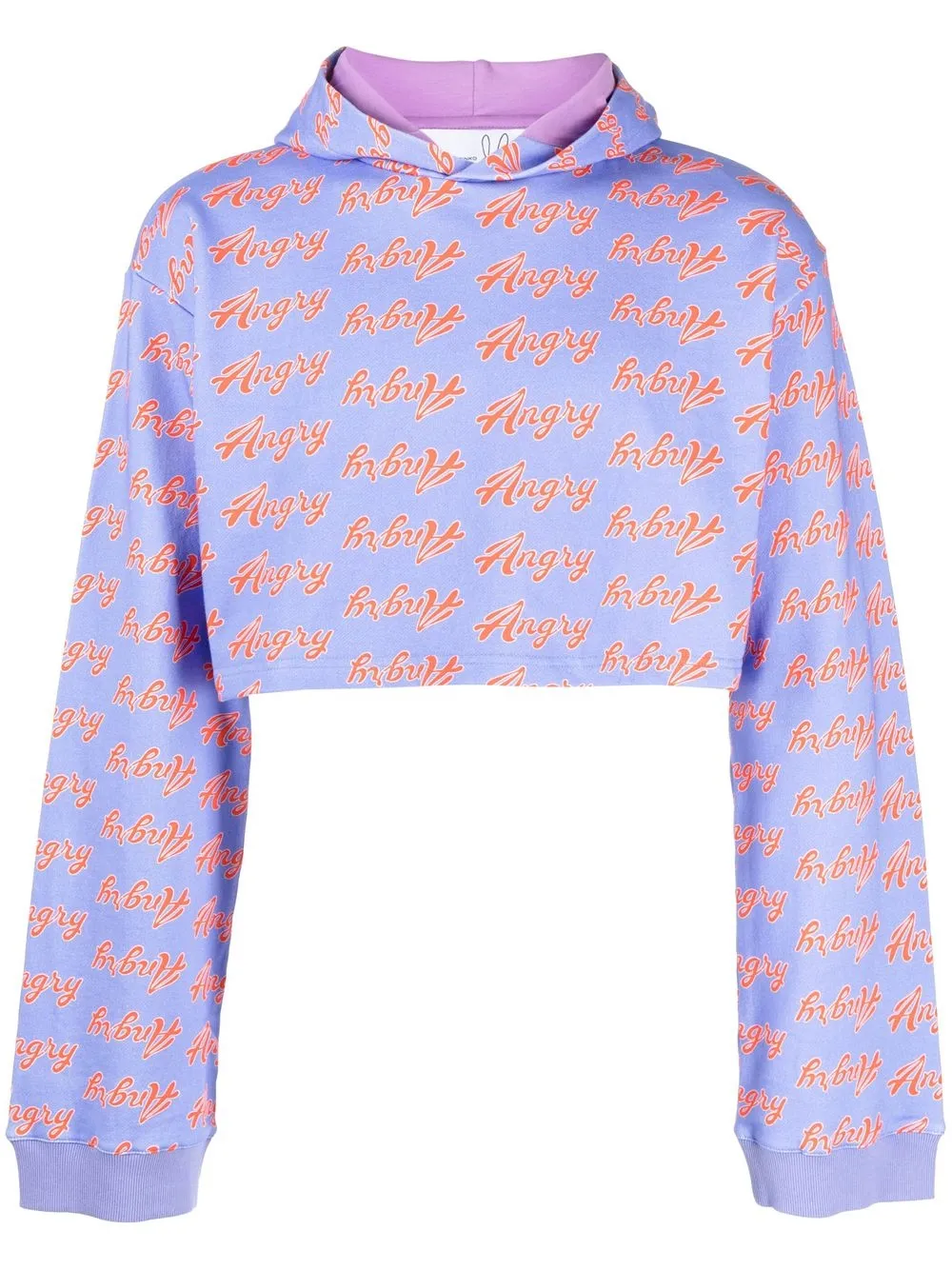 Худи с принтом Angry Natasha Zinko, фиолетовый 
Худи с принтом Angry Natasha Zinko, фиолетовый