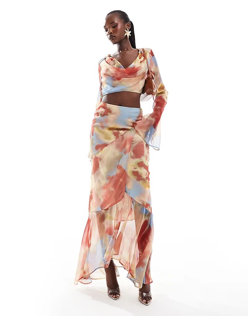 Юбка макси из шифона ASOS DESIGN с размытым принтом — часть комплекта
Юбка макси из шифона ASOS DESIGN с размытым принтом — часть комплекта