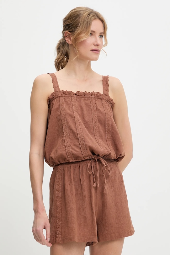 Хлопковая блузка и шорты Answear.Lab, коричневый
Хлопковая блузка и шорты Answear.Lab, коричневый