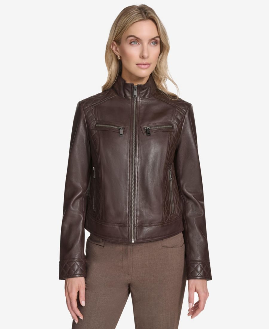 Женская кожаная куртка Mikel Racer Andrew Marc, Chestnut
Женская кожаная куртка Mikel Racer Andrew Marc, Chestnut