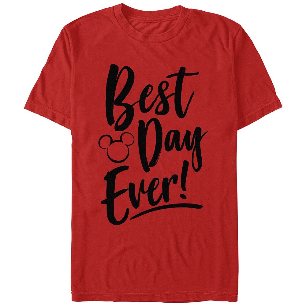 Мужская футболка Disney's Best Day Every с силуэтом Микки Хэда Licensed Character, красный
Мужская футболка Disney's Best Day Every с силуэтом Микки Хэда Licensed Character, красный