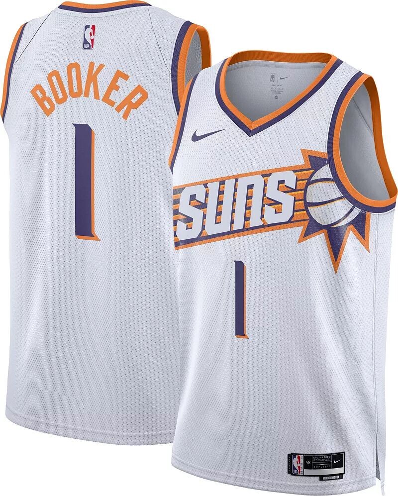 Мужская майка Nike Phoenix Suns Devin Booker #1 Dri-FIT Association Swingman
Мужская майка Nike Phoenix Suns Devin Booker #1 Dri-FIT Association Swingman