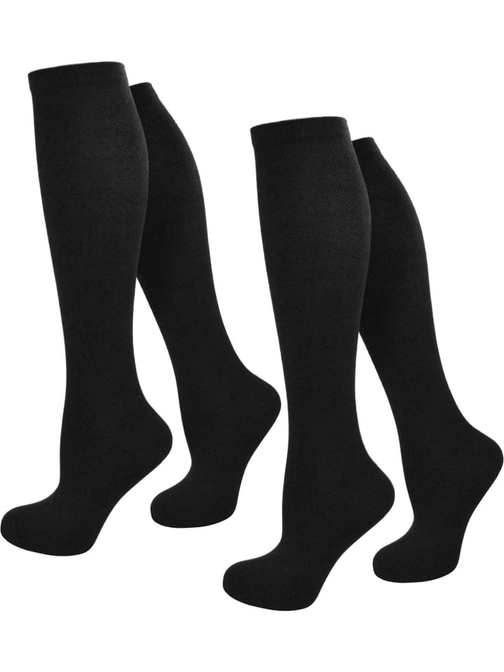 Normani 2 пары дорожных компрессионных носков до колена черного цвета
Normani 2 пары дорожных компрессионных носков до колена черного цвета