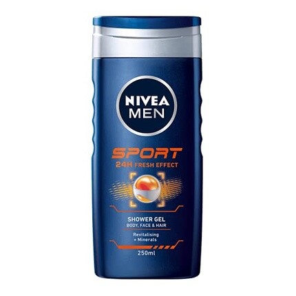 Мужской спортивный гель для душа 250мл, Nivea
Мужской спортивный гель для душа 250мл, Nivea