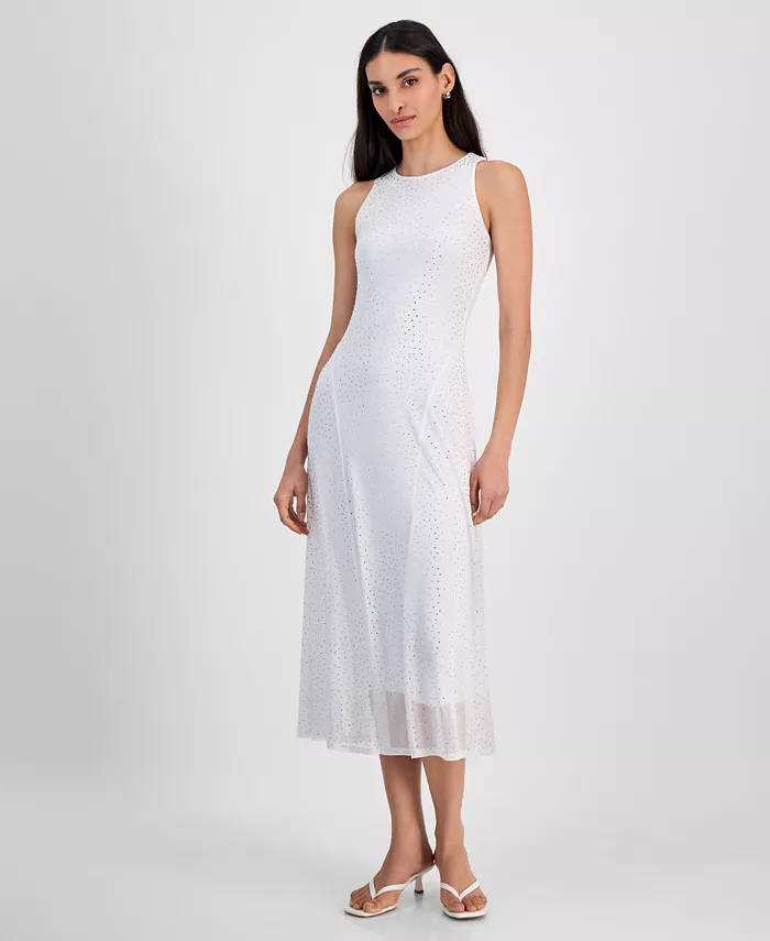 Женское миди-платье с пайетками и сеткой Bar III, белый
Женское миди-платье с пайетками и сеткой Bar III, белый