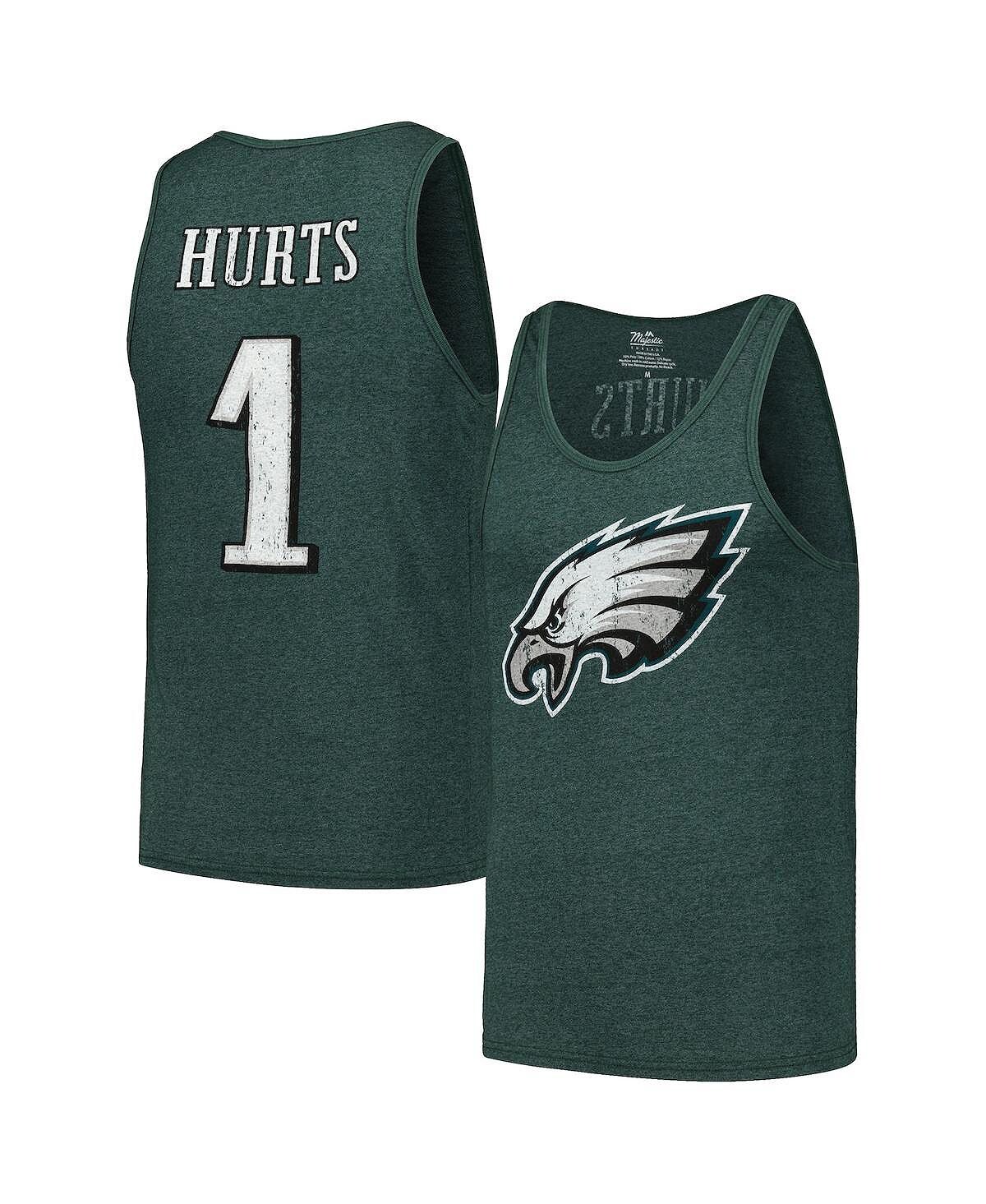 Мужские нитки Jalen Hurts Midnight Green Philadelphia Eagles Имя и номер игрока Майка Tri-Blend Majestic
Мужские нитки Jalen Hurts Midnight Green Philadelphia Eagles Имя и номер игрока Майка Tri-Blend Majestic