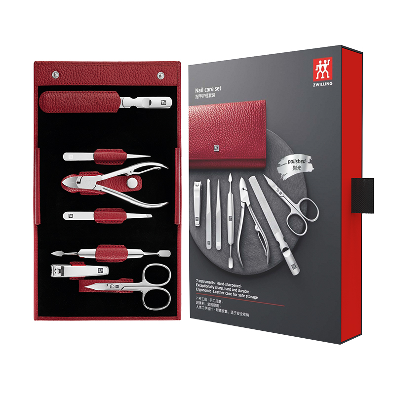 ZWILLING Набор для маникюра из натуральной кожи премиум-класса, 7 предметов: щипчики, ножницы, серебро, кусачки
ZWILLING Набор для маникюра из натуральной кожи премиум-класса, 7 предметов: щипчики, ножницы, серебро, кусачки