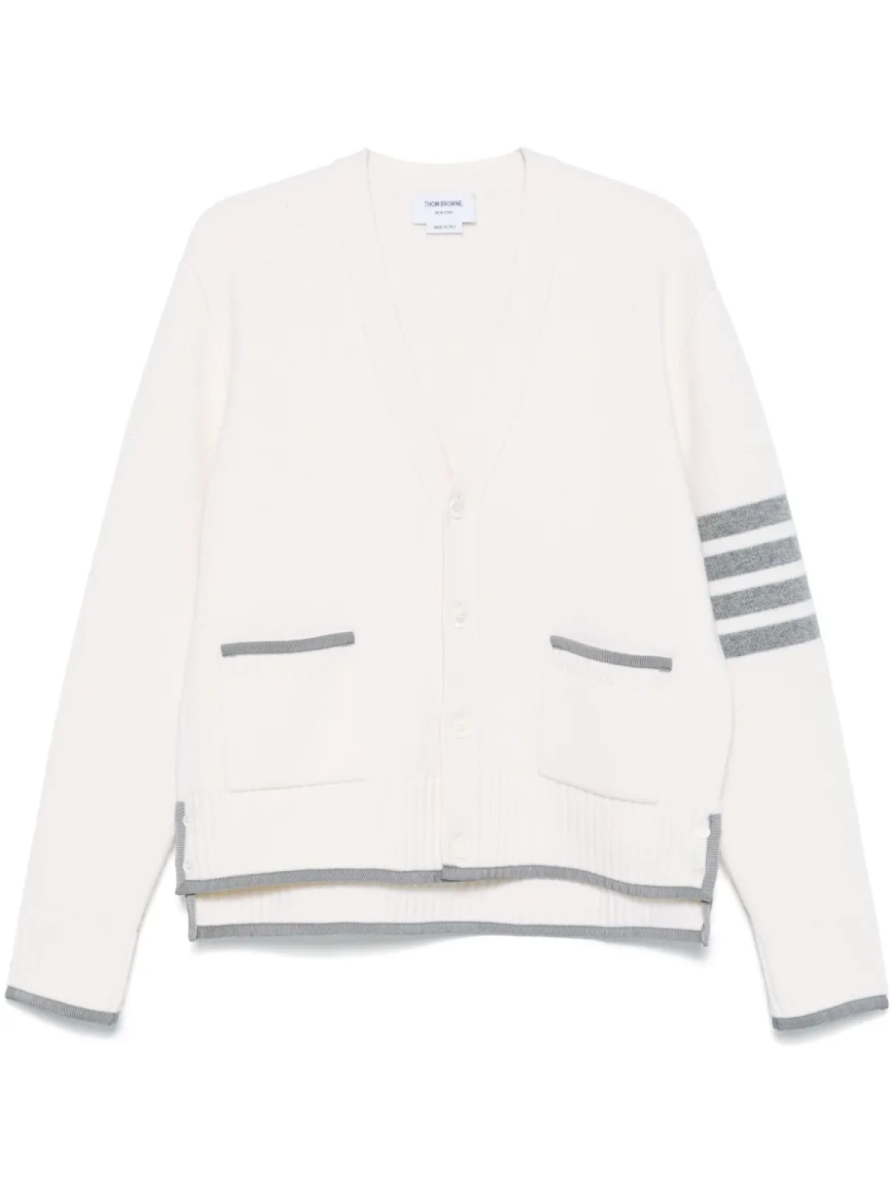 Thom Browne кардиган с полосками 4 Bar, белый
Thom Browne кардиган с полосками 4 Bar, белый