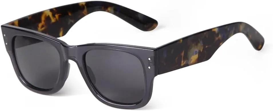 MUTYNE Модные солнцезащитные очки в квадратной оправе черепахового цвета для женщин, ретро, серые, с толстой крупной оправой, мужские солнцезащитные очки UV400, C5
MUTYNE Модные солнцезащитные очки в квадратной оправе черепахового цвета для женщин, ретро, серые, с толстой крупной оправой, мужские солнцезащитные очки UV400, C5