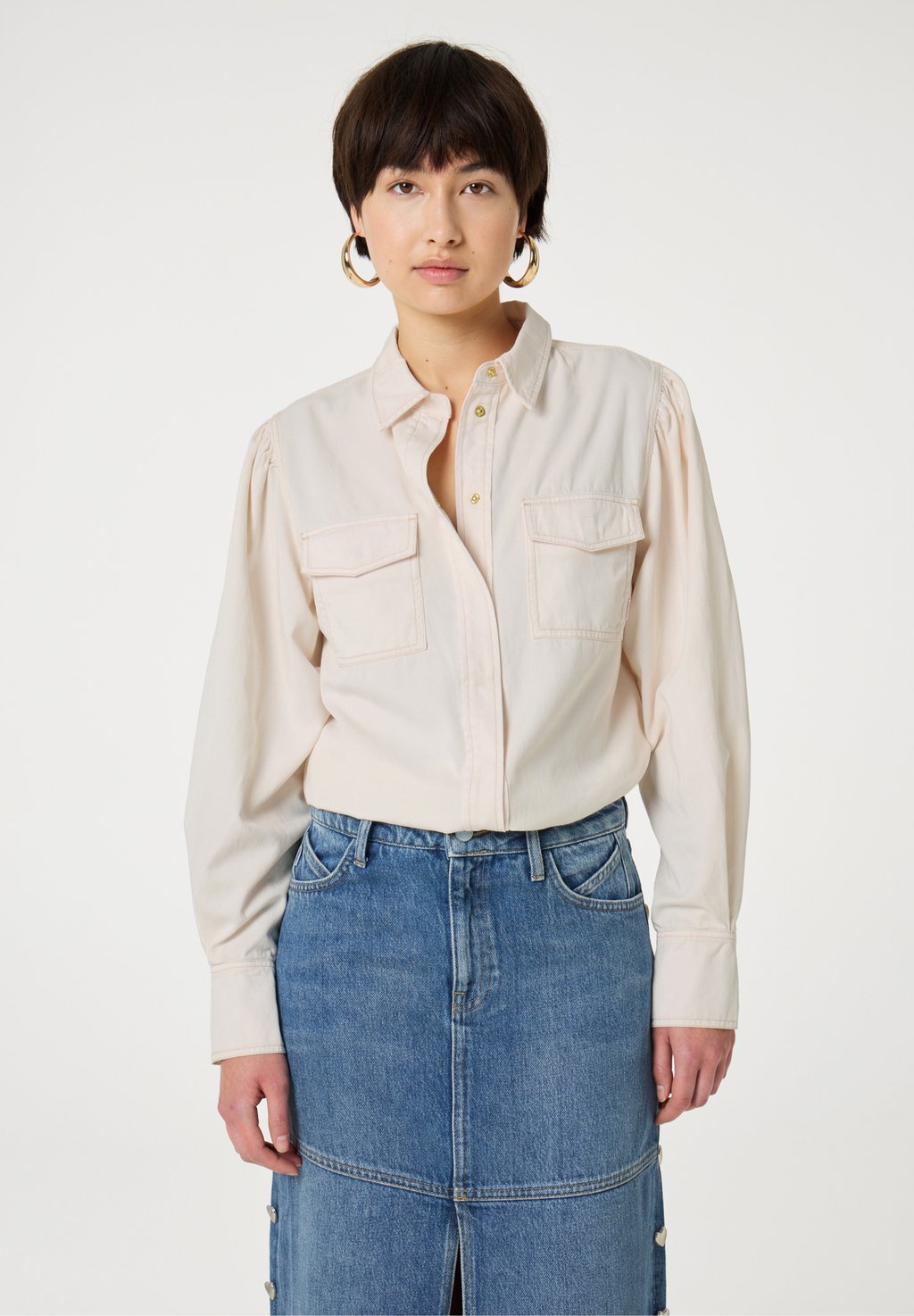 Блузка на пуговицах Fabienne Chapot, кремовый
Блузка на пуговицах Fabienne Chapot, кремовый