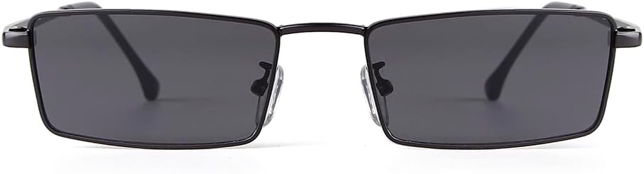 Маленькие солнцезащитные очки в форме прямоугольника, в стиле Y2K, для женщин и мужчин, ретро, 80-х и 90-х, солнцезащитные очки с защитой от ультрафиолета UV400 Laurinny, Black/Grey
Маленькие солнцезащитные очки в форме прямоугольника, в стиле Y2K, для женщин и мужчин, ретро, 80-х и 90-х, солнцезащитные очки с защитой от ультрафиолета UV400 Laurinny, Black/Grey