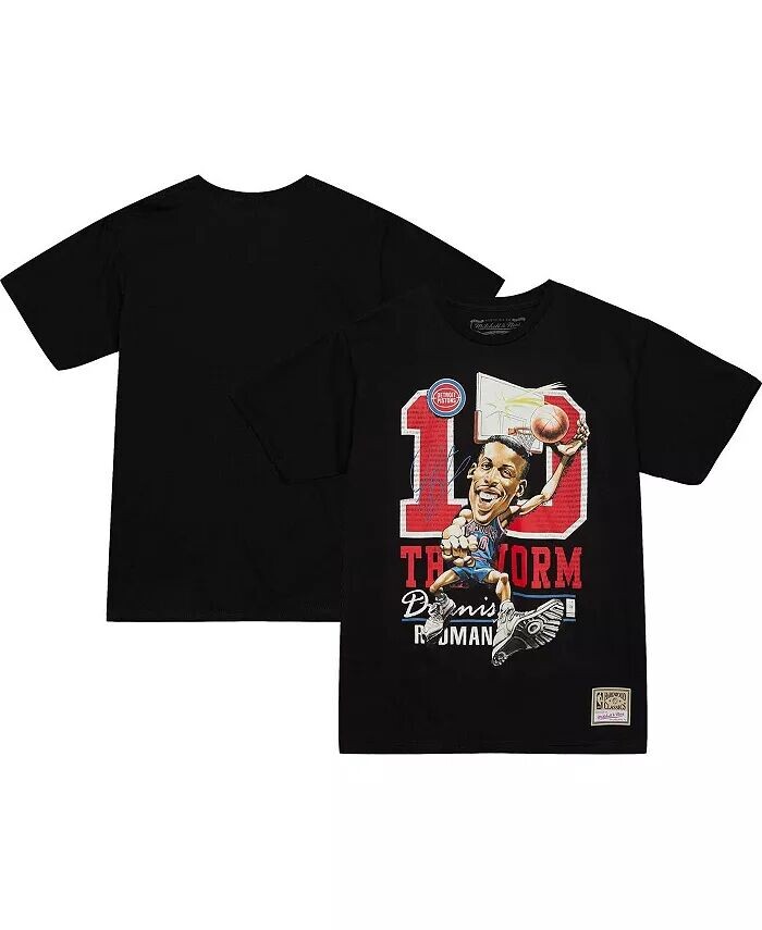 Мужская черная футболка с карикатурой на Денниса Родмана из Detroit Pistons Hardwood Classics Mitchell & Ness
Мужская черная футболка с карикатурой на Денниса Родмана из Detroit Pistons Hardwood Classics Mitchell & Ness