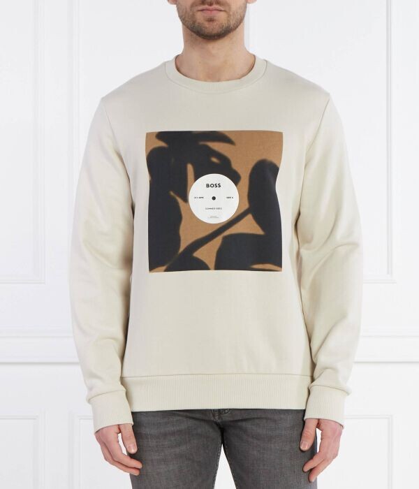 Свитшот мужской Boss с принтом свободного кроя, бежевый
Свитшот мужской Boss с принтом свободного кроя, бежевый