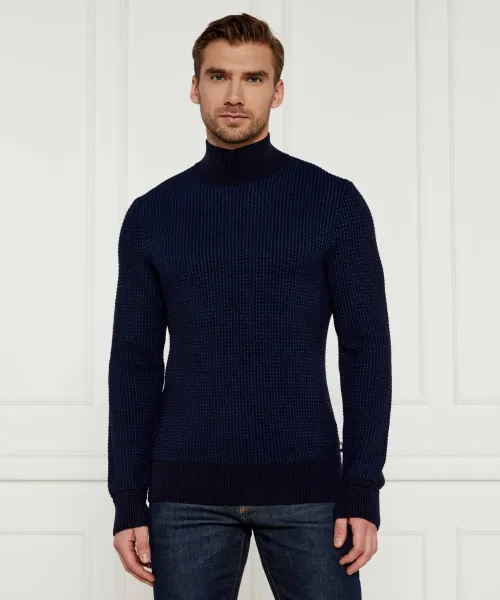 Свитер Эмаурелио Regular fit Boss, синий 
Свитер Эмаурелио Regular fit Boss, синий