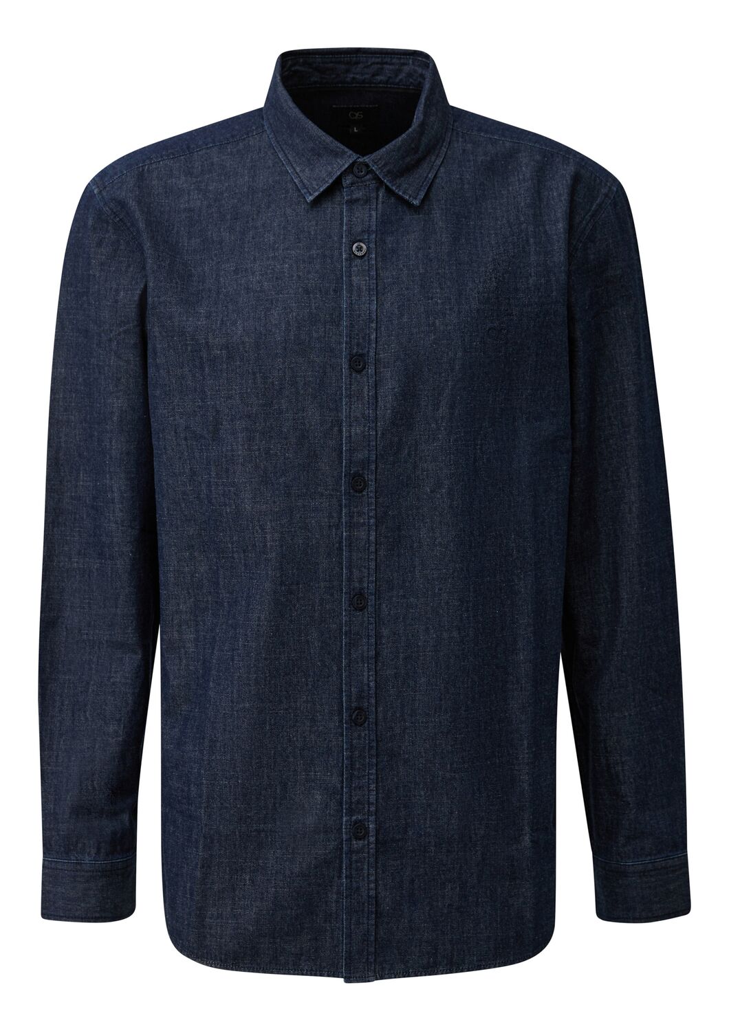 QS Рубашка на пуговицах синего цвета Regular fit
QS Рубашка на пуговицах синего цвета Regular fit