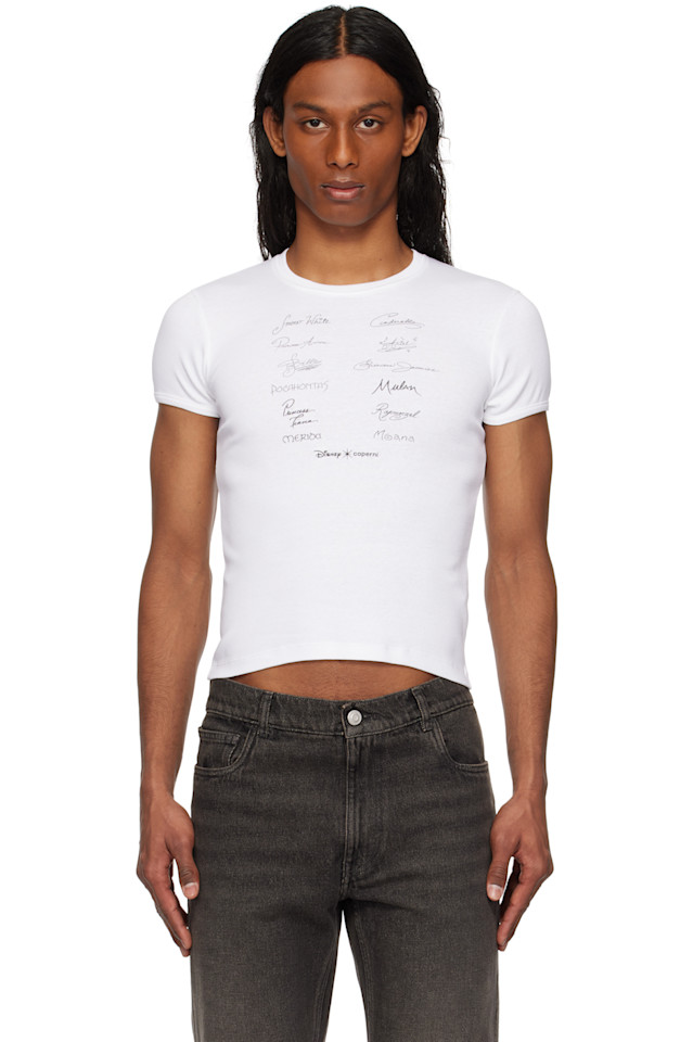 Футболка приталенного кроя с изображением диснеевской принцессы Coperni, белый
Футболка приталенного кроя с изображением диснеевской принцессы Coperni, белый