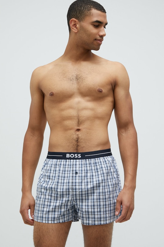 Хлопковые боксеры 2 шт Boss, темно-синий 
Хлопковые боксеры 2 шт Boss, темно-синий